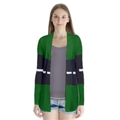 Road Street Green Black White Line Cardigans by Mariart