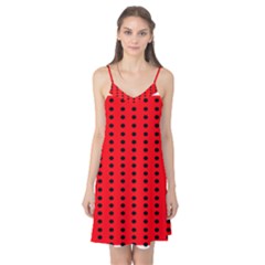 Red White Black Hole Polka Circle Camis Nightgown by Mariart