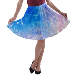 Horoscope Compatibility Love Romance Star Signs Zodiac A-line Skater Skirt by Mariart