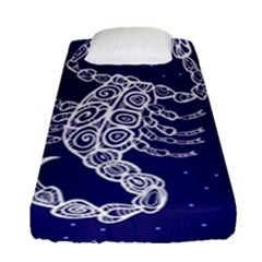 Scorpio Zodiac Star Fitted Sheet (single Size) by Mariart