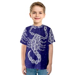 Scorpio Zodiac Star Kids  Sport Mesh Tee