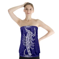 Scorpio Zodiac Star Strapless Top