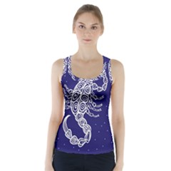 Scorpio Zodiac Star Racer Back Sports Top by Mariart