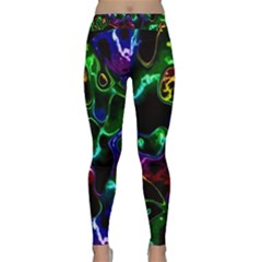 Saga Colors Rainbow Stone Blue Green Red Purple Space Classic Yoga Leggings