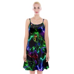 Saga Colors Rainbow Stone Blue Green Red Purple Space Spaghetti Strap Velvet Dress by Mariart