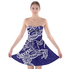 Sagitarius Zodiac Star Strapless Bra Top Dress