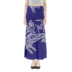 Sagitarius Zodiac Star Maxi Skirts by Mariart