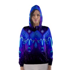 Sign Aries Zodiac Hooded Wind Breaker (women) by Mariart