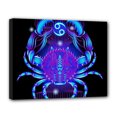 Sign Cancer Zodiac Canvas 14  X 11  by Mariart