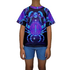 Sign Cancer Zodiac Kids  Short Sleeve Swimwear by Mariart