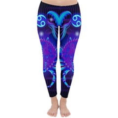 Sign Cancer Zodiac Classic Winter Leggings