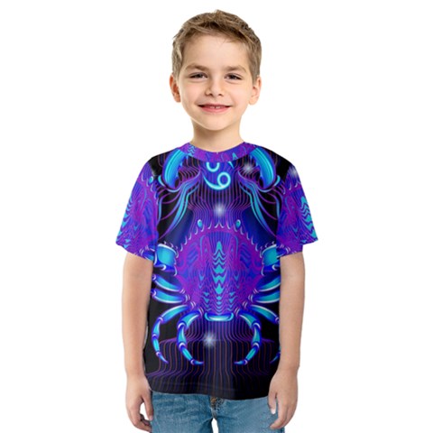 Sign Cancer Zodiac Kids  Sport Mesh Tee by Mariart