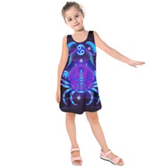 Sign Cancer Zodiac Kids  Sleeveless Dress by Mariart