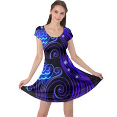 Sign Aquarius Zodiac Cap Sleeve Dresses by Mariart