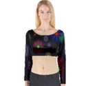 Star Space Galaxy Rainboiw Circle Wave Chevron Long Sleeve Crop Top View1