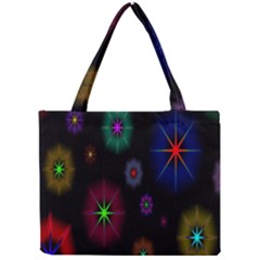 Star Space Galaxy Rainboiw Circle Wave Chevron Mini Tote Bag by Mariart