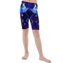 Sign Gemini Zodiac Kids  Mid Length Swim Shorts by Mariart