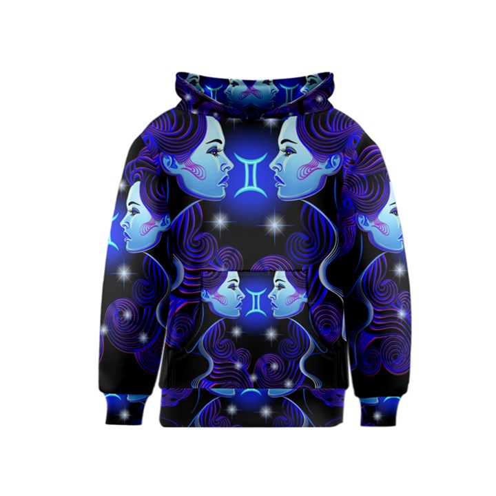 Sign Gemini Zodiac Kids  Pullover Hoodie