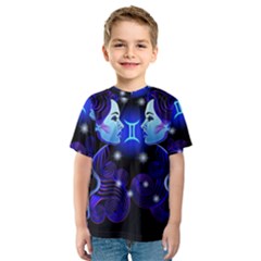 Sign Gemini Zodiac Kids  Sport Mesh Tee