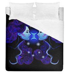 Sign Gemini Zodiac Duvet Cover (queen Size) by Mariart