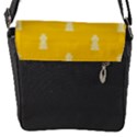 Waveform Disco Wahlin Retina White Yellow Vertical Flap Messenger Bag (S) View1