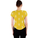 Waveform Disco Wahlin Retina White Yellow Vertical Crew Neck Crop Top View2