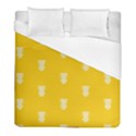 Waveform Disco Wahlin Retina White Yellow Vertical Duvet Cover (Full/ Double Size) View1