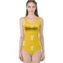 Waveform Disco Wahlin Retina White Yellow Vertical One Piece Swimsuit View1