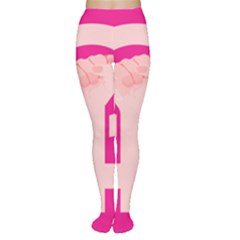 Women Safety Feminist Nail Strong Pink Circle Polka Women s Tights by Mariart