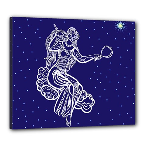 Virgo Zodiac Star Canvas 24  X 20  by Mariart