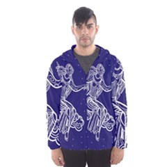 Virgo Zodiac Star Hooded Wind Breaker (men) by Mariart