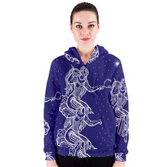 Virgo Zodiac Star Women s Zipper Hoodie by Mariart