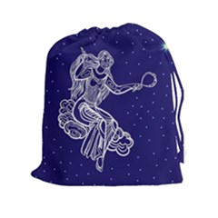 Virgo Zodiac Star Drawstring Pouches (xxl) by Mariart