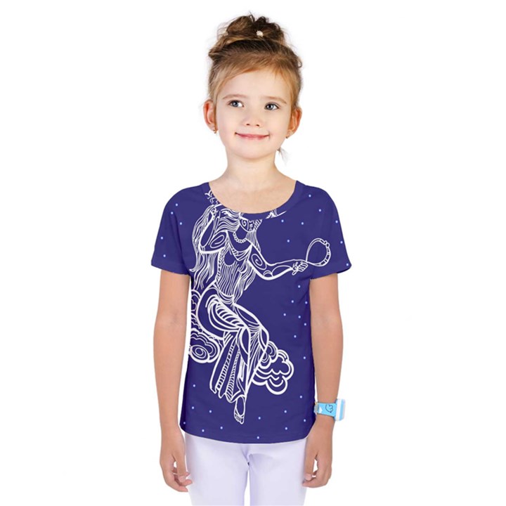 Virgo Zodiac Star Kids  One Piece Tee