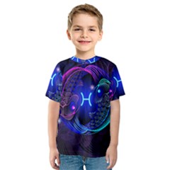 Sign Pisces Zodiac Kids  Sport Mesh Tee