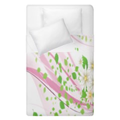 Sunflower Flower Floral Leaf Line Wave Chevron Pink Duvet Cover Double Side (single Size)