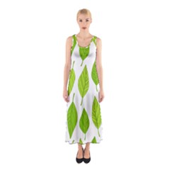 Spring Pattern Sleeveless Maxi Dress by Nexatart