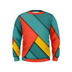 Color Schemes Material Design Wallpaper Kids  Sweatshirt by Nexatart