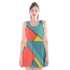 Color Schemes Material Design Wallpaper Scoop Neck Skater Dress by Nexatart