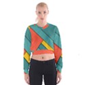 Color Schemes Material Design Wallpaper Cropped Sweatshirt View1