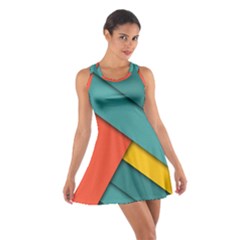 Color Schemes Material Design Wallpaper Cotton Racerback Dress by Nexatart