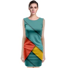 Color Schemes Material Design Wallpaper Classic Sleeveless Midi Dress by Nexatart