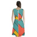 Color Schemes Material Design Wallpaper Sleeveless Waist Tie Chiffon Dress View2