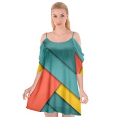 Color Schemes Material Design Wallpaper Cutout Spaghetti Strap Chiffon Dress by Nexatart