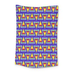 Seamless Prismatic Pythagorean Pattern Small Tapestry by Nexatart