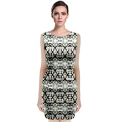 Abstract Camouflage Classic Sleeveless Midi Dress by dflcprints