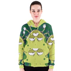 The Most Ugly Alien Ever Women s Zipper Hoodie by Catifornia