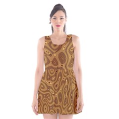 Giraffe Remixed Scoop Neck Skater Dress by Nexatart