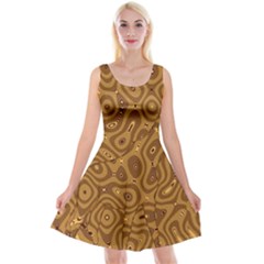 Giraffe Remixed Reversible Velvet Sleeveless Dress by Nexatart