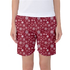 Merry Christmas Pattern Women s Basketball Shorts by Nexatart